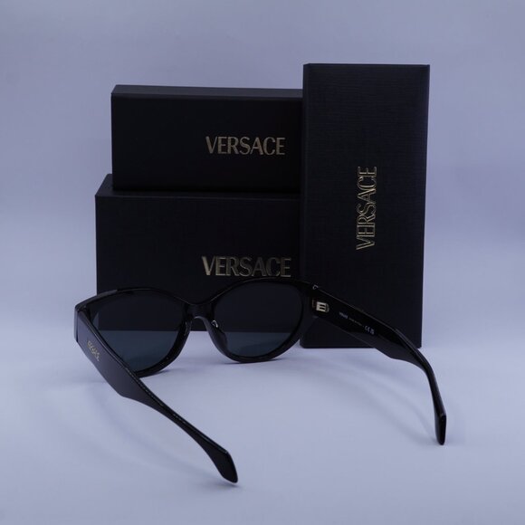 Versace VE4495D GB1/87 Cat Eye Sunglasses – Black/Dark Grey main image 7